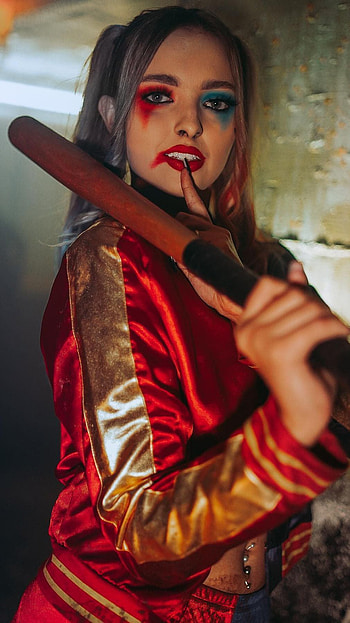 Harley Quinn, cosplay HD phone wallpaper