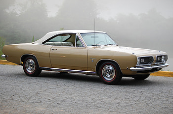 1968-Plymouth-Barracuda, Mopar, 1968, Gold, Classic HD wallpaper