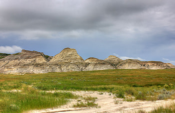 Hills near the butte, White Butte North Dakota, stock , Public domain HD wallpaper