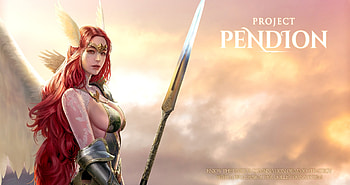 Angel, zaicon, warrior, fantasy, art, redhead HD wallpaper