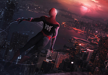 Spiderman Far Away , spiderman, superheroes, artist, artwork, digital-art, deviantart HD wallpaper