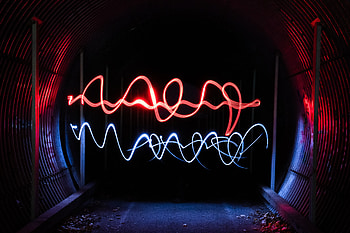 Dark, Shine, Light, Lines, Long Exposure, Tunnel HD wallpaper