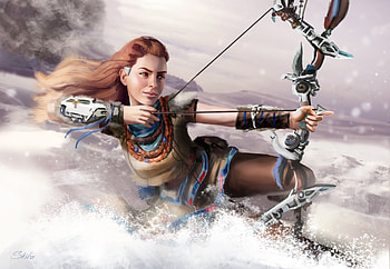 Aloy Horizon Zero Dawn Fanart , aloy, horizon-zero-dawn, games, pc-games, xbox-games, ps-games, deviantart HD wallpaper