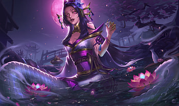 Cassiopeia, blue, purple, snake, pink, fantasy, girl, water HD wallpaper