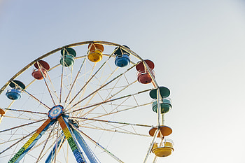 Sky, Miscellanea, Miscellaneous, Ferris Wheel, Attraction HD wallpaper