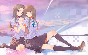 Original, Amazing, Manga, Cute, Beautiful, Gorgeous, Emotional, Anime Girl, Lovely, Awesome, Anime, Pretty, Pair, Sweet, Serious, Duo, Sexy, Couple, Uniform HD wallpaper