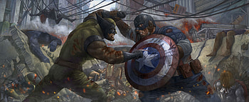 Captain America Vs Wolverine, captain-america, wolverine, superheroes, digital-art, artwork HD wallpaper