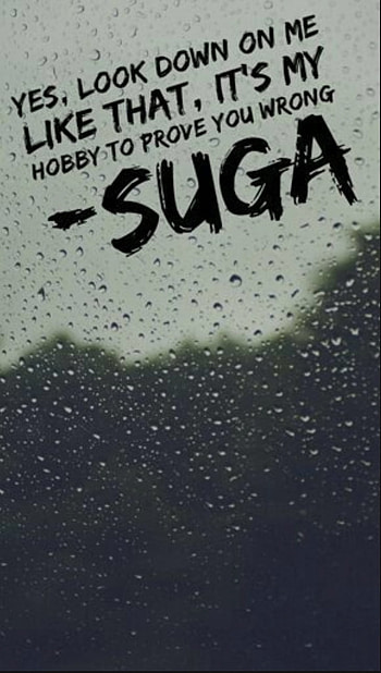 BTS SUGA quote wallpap, kpop, agustd HD phone wallpaper