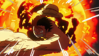 One Piece — Monkey D. Luffy's Fiery Punch, Anime, One Piece, Monkey D. Luffy HD wallpaper