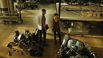 Vibrant backgrounds, Real Steel, Action movie HD wallpaper