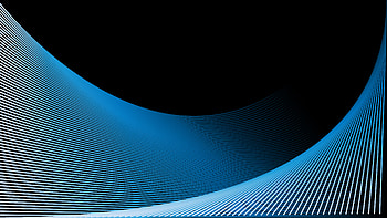 Blue curvey lines, abstract, minimal HD wallpaper