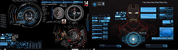 iron man dual screen 3. Dual Monitor HD wallpaper