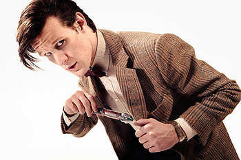 Doctor Who, Matt Smith, White background, Kindle HD wallpaper