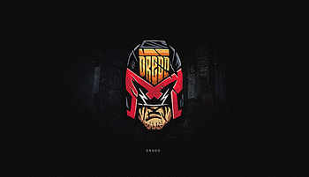 Dredd Superhero Minimal , superheroes, minimalism, minimalist, artist, artwork, digital-art, behance HD wallpaper