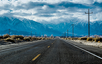 Nature, Mountains, Bush, Road, Markup, Distance, Dahl HD wallpaper