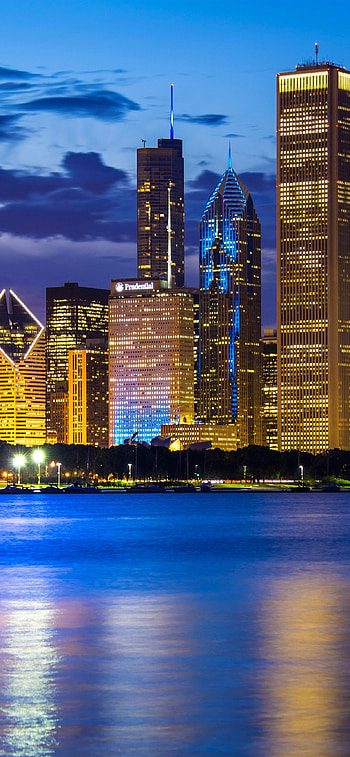 Grant Park, Chicago Skyline HD phone wallpaper