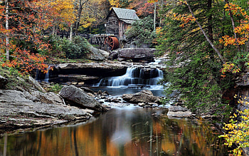 Nature, Rivers, Trees, Building, Flow HD wallpaper