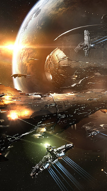 EVE Online, Video game, Space exploration, Sci-fi HD phone wallpaper