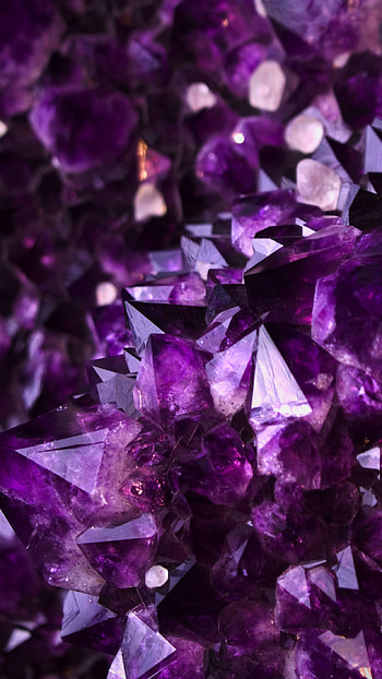 Amethys Crystals, Abstract, texture HD phone wallpaper