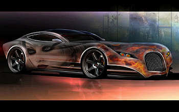 concept morgan, classic, custom, morgan, airbrush HD wallpaper