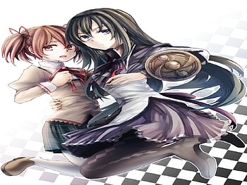 Kaname & Akemi, tv show, akemi, anime, madoka magica, kaname, beauty HD wallpaper