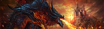 Fantasy Dual Monitor, Dragon Dual Screen HD wallpaper