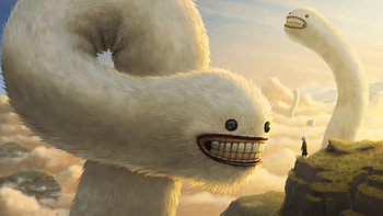 Cloud Worms , artist, artwork, digital-art, artstation HD wallpaper