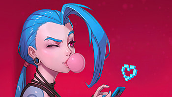 Jinx Love, jinx-league-of-legends, league-of-legends, games, artstation HD wallpaper