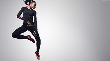 Allyson Felix, Jumping HD wallpaper