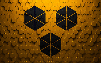 Flag of Itabuna, honeycomb art, Itabuna hexagons flag, Itabuna 3d hexagons art, Itabuna flag HD wallpaper
