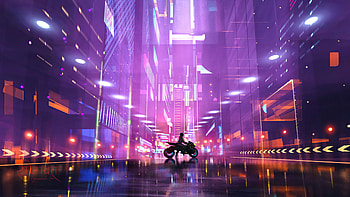 Cyberpunk Biker Girl Scifi City , cyberpunk, scifi, artist, artwork, digital-art, artstation HD wallpaper