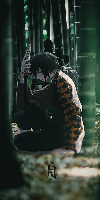Giuy Tomioka, Demon slayer, Hashira, Kimetsu no yaiba, Giuy Tomioka edit, Demon slayer edit HD phone wallpaper