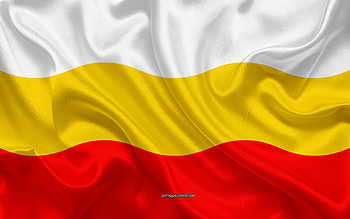Flag of Decin, Czech Republic, , silk texture, Decin flag, Czech cities, Decin HD wallpaper