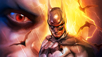 Batman And The Joker, batman, joker, superheroes, artist, artwork, digital-art, deviantart HD wallpaper