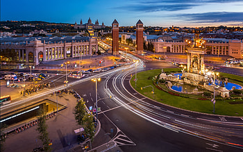 Placa Espanya, Barcelona HD wallpaper