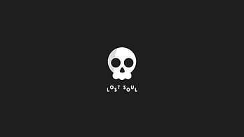Lost Soul Dark Background Minimal , skull, artist, artwork, digital-art, minimalism, minimalist, behance HD wallpaper