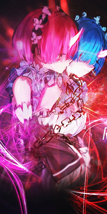Ram & Rem - Re:Zero Dual , Ram (Re:ZERO), Rem (Re:ZERO), Anime, Re:Zero - Starting Life in Another World HD phone wallpaper