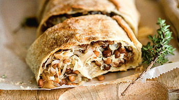 Strudel Food, Krautstrudel, Linsen, Vegetarisch, Mein Heimvorteil HD wallpaper