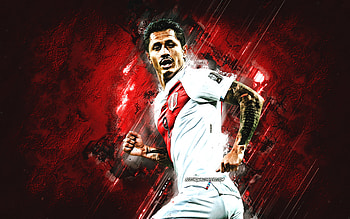 Gianluca Lapadula, Peru National Football Team, Peruvian Footballer, Red Stone Background, Football, Peru HD wallpaper