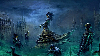 Banshee, magic, undead, fantasy, dark, necromancer HD wallpaper