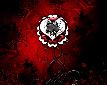 Loving flower, hearts, flowers HD wallpaper