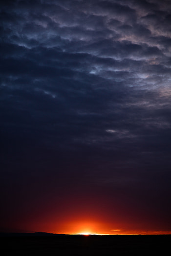 Nature, Sunset, Night, Clouds, Horizon HD phone wallpaper