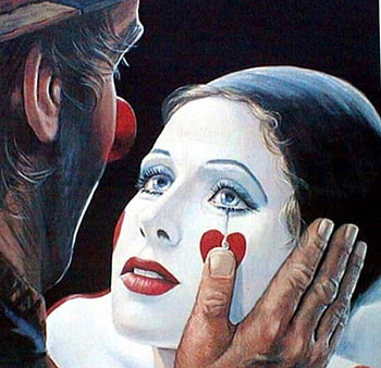 romantic, sad, Paintings, art, clown, faces, amazing, Love HD wallpaper