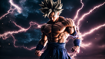 Goku in another universe, Goku, Dragon Ball, muscle HD wallpaper