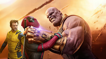 Thanos In Deadpool And Wolverine Universe, deadpool, wolverine, thanos, superheroes, artwork, art, digital-art HD wallpaper