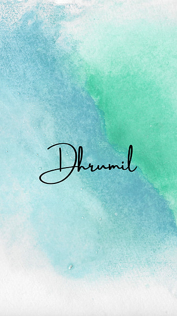 DHRUMIL, name HD phone wallpaper