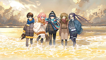 Yuru Camp, girl, Camp, anime, Yuru HD wallpaper