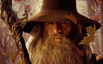 Gandalf The Grey, great, awesome, tolkien, , gandalf, , outstanding, wonderful, lotr, nice, abstract, fantastic, amazing, adorable, marvellous, the grey, stunning, woods, wizard, beautiful, super, leaves, fantasy, pretty, hobbit, forest, skyphoenixx1 HD wallpaper