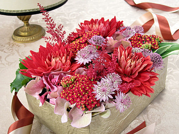 Flowers, Box, Present, Gift, Tape, Capsule HD wallpaper