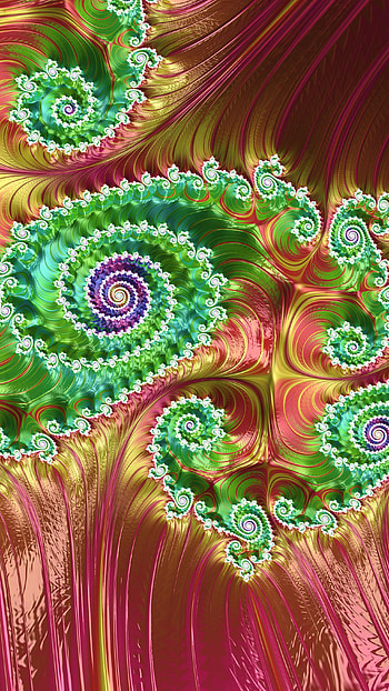 Trippy Psychedelic Fractal, Abstract, fractal HD phone wallpaper